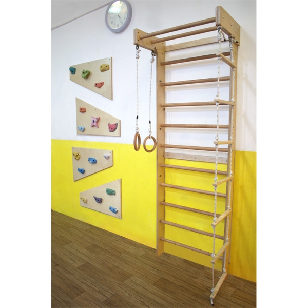 مجموعه ورزشی چوب و طناب کودک مدل نردبان سوئدی کد 4235608