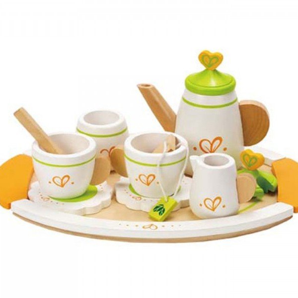 ست چای خوری چوبی دو نفره برندTea Set for Two hape کد 3124