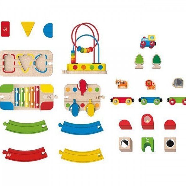 hape rainbow route railway