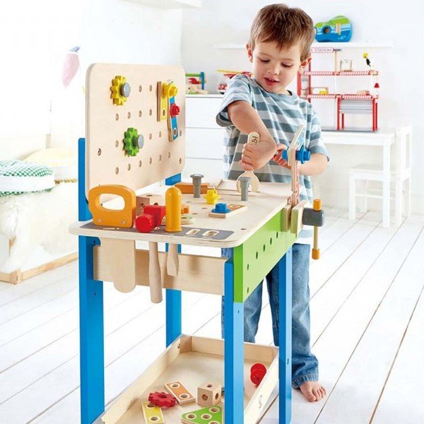 میز ابزار چوبی 32 تکهMaster Workbench hape کدE3000