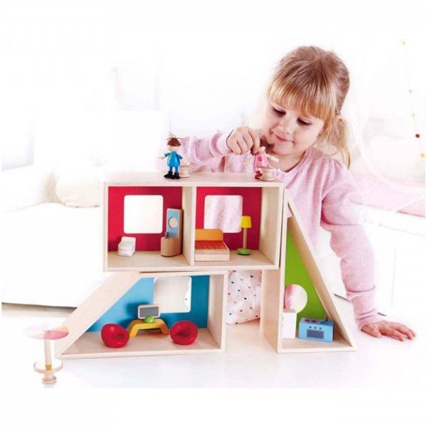 خانه عروسک مدرن چوبی Geometric House hape 3404