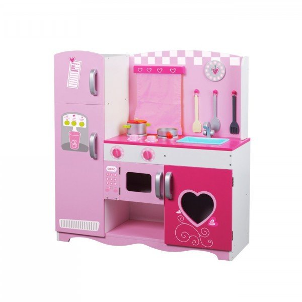 آشپزخانه چوبی Classic World مدل 4119 Pink Kitchen