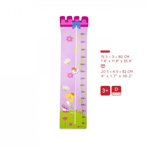 چارت قد چوبی فرشته Classic World مدل Princess Height Rod 2597