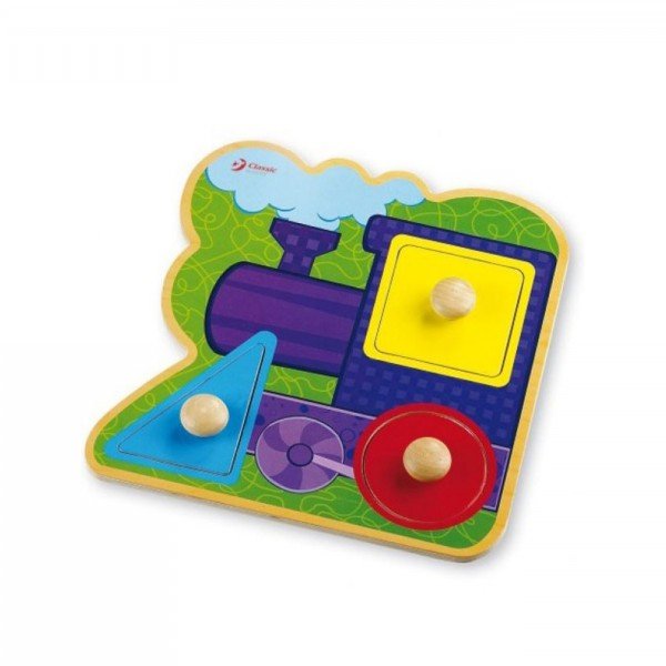 جورچین و پازل قطار چوبی Classic World مدل Train Infant Puzzle 2068