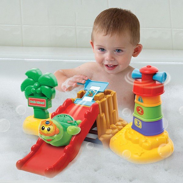 اسباب بازی حمام هوش و سرگرمی  وی تک Toot Toot Splash Bath Island vtech 187603