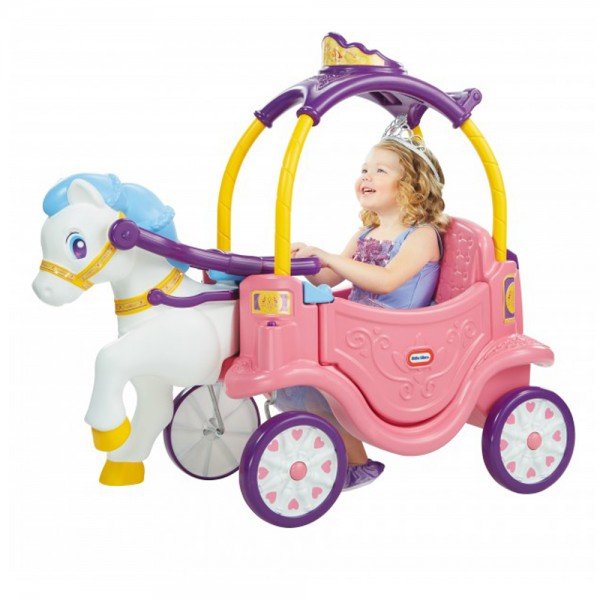 ماشین پایی دو کاره پرنسس 642326 Little Tikes Princess Horse & Carriage