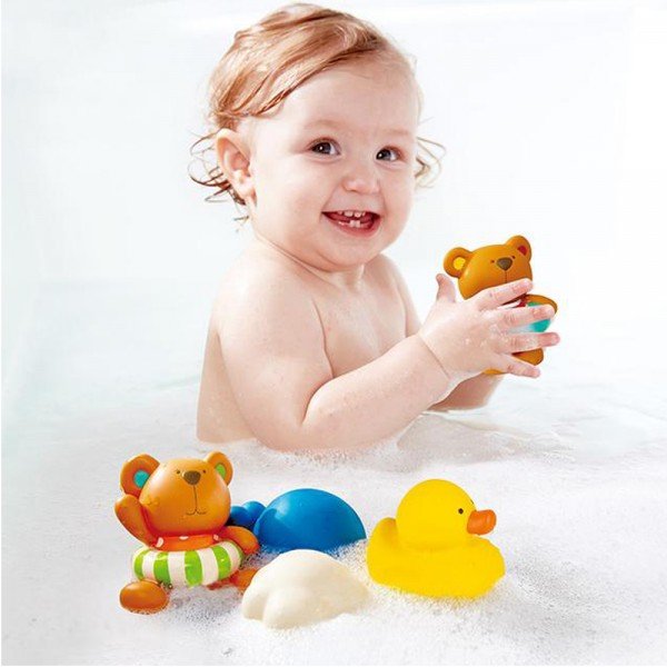 اسباب بازی حمام تدی و دوستان 0201 TEDDY AND FRIENDS BATH SQUIRTS hape