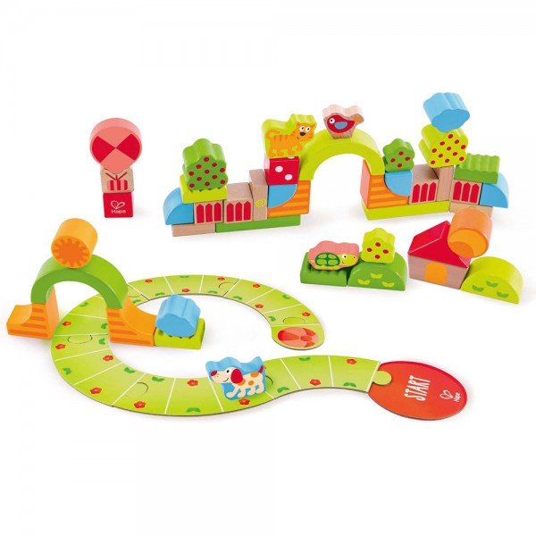 بلوک چوبی کودک SUNNY VALLEY PLAY BLOCKS hape 0449