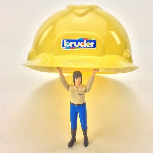 کلاه ایمنی کودک bruder مدل Cunstruction toy helmet 10200