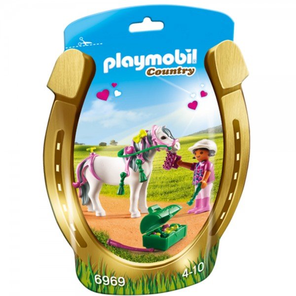 پلی موبیل مدل Groomer with Heart Pony 6969