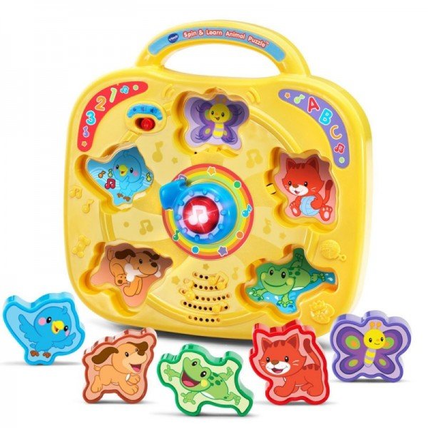 پازل و جورچین موزیکال آموزشی وی تک Baby 1st Animal Puzzle 189403 vtech