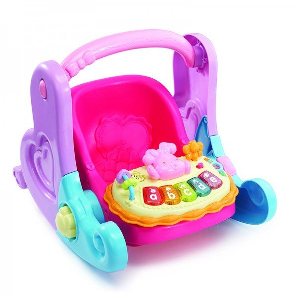 کریر موزیکال عروسک وی ‌تک little love 4 in 1 baby basket 179403 vtech