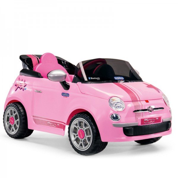 ماشین شارژی کنترلی کودک peg perego مدل FIAT 500 Remote Control star ED1174 PINK