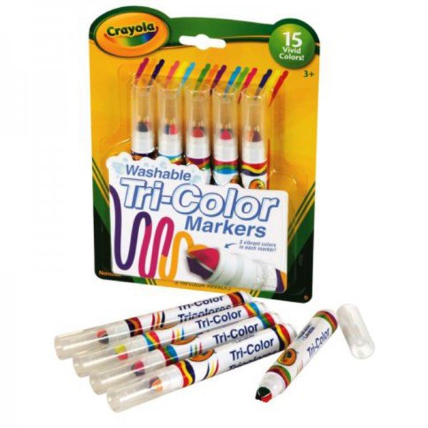 ماژیک 5 عددی قابل شستشو 8177 crayola Washable Tri Color Markers