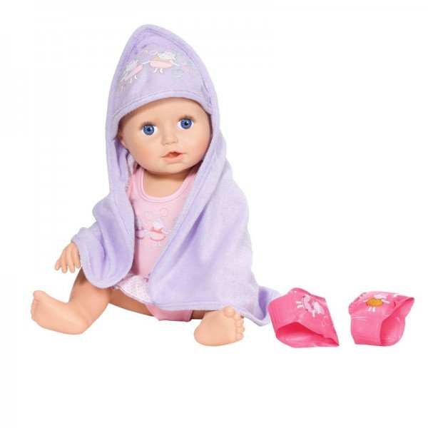 عروسک شناگر بی بی آنابل Learns to Swim Doll baby born 700051