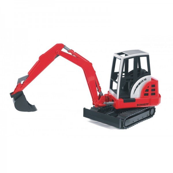 بیل مکانیکی برف روب قرمز Minibagger bruder 02432