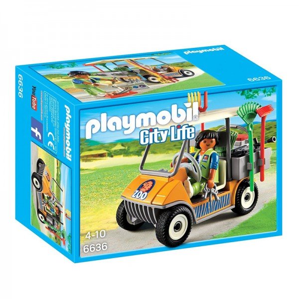 پلی موبيل مدل  Zookeeper's Cart playmobil 6636