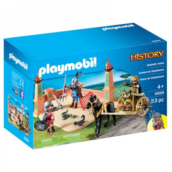 پلی موبيل مدل Roman Gladiator Arena StarterSet playmobil 6868