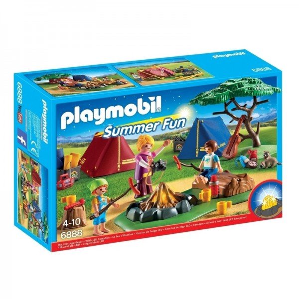 پلی موبيل مدل   Camp Site With LED Fire playmobil 6888