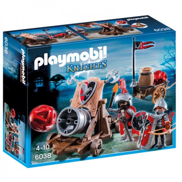 پلی موبیل مدل playmobil Hawk Knights' Battle Cannon 6038