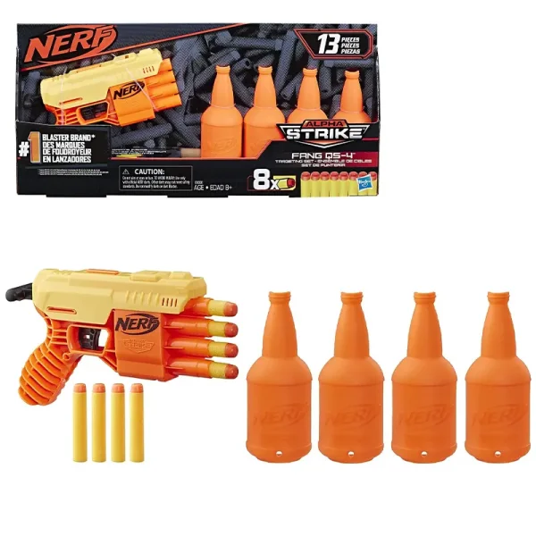 تفنگ اسباب بازی کودک نرف مدل  NERF Alpha Strike Fang QS-4 کد E8308