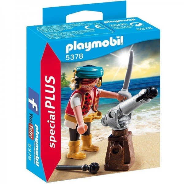 پلی موبيل دزد دریایی مدل  5378 Pirate with Cannon Playset