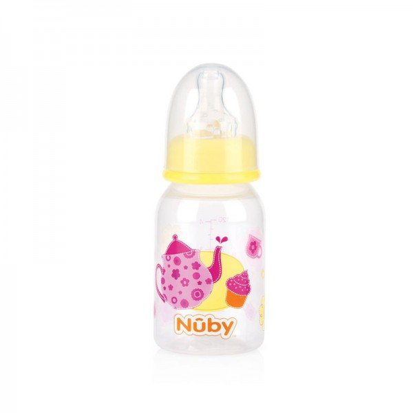 شیشه شیر زرد طرح صبحانه nuby 1477