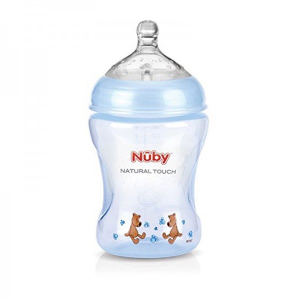 طلق آبی 240ml  مدل nuby 68007