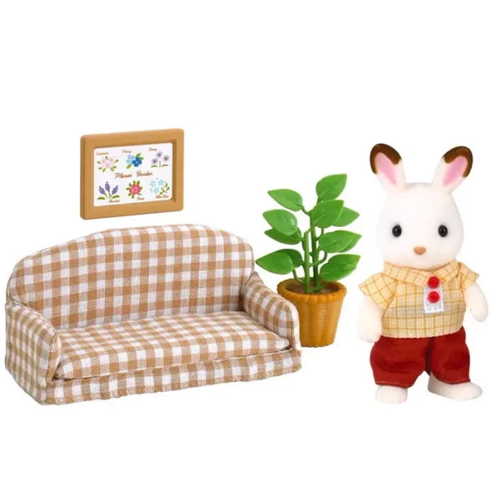 اسباب بازی سیلوانیان فامیلیز Sylvanian Families مدل Chocolate Rabbit Father Set کد 5013