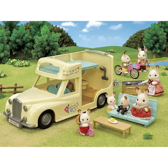 اسباب بازی سیلوانیان فامیلیز Sylvanian Families مدل Family Campervan کد 5454