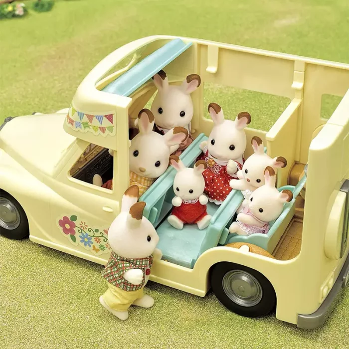 اسباب بازی سیلوانیان فامیلیز Sylvanian Families مدل Family Campervan کد 5454