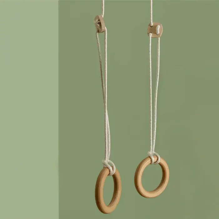 مجموعه ورزشی حلقه ژیمناستیک چوبی کد 4005