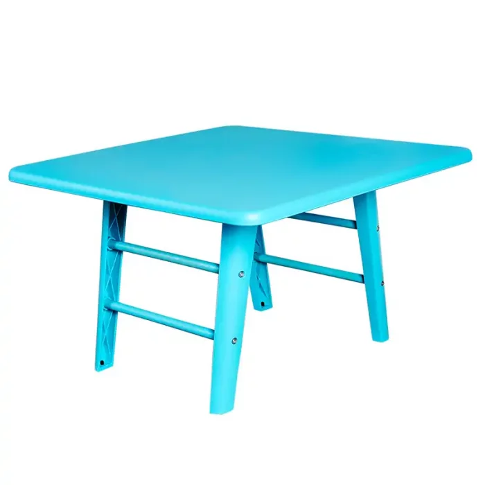 میز کودک مربع مینی تیکا رنگ آبی فیروزه ای P/TF0307/4485