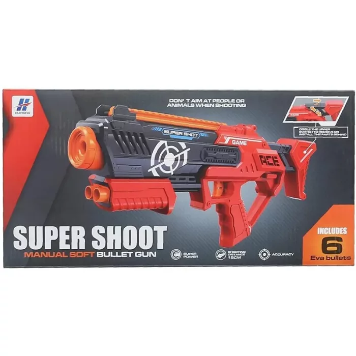 تفنگ اسباب بازی کودک SUPER SHOOT کد 9001A4