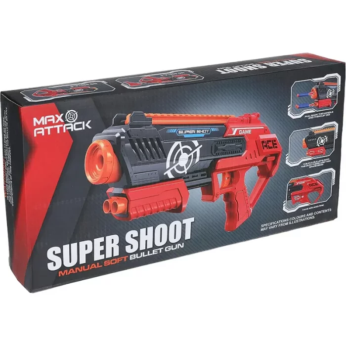 تفنگ اسباب بازی کودک SUPER SHOOT کد 9001A4