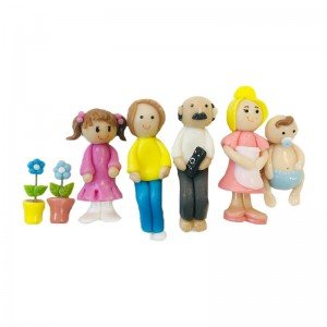 ست خانواده آدمک پلاستیکی مدل 20691