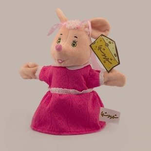 عروسک نمایشی شهر موشها 2 - صورتی با پیراهن صورتی (8003)