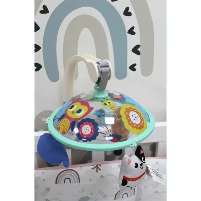 آویز تخت و کریر موزیکال نوزاد طرح حیوانات هولی تویز huile toys مدل E298