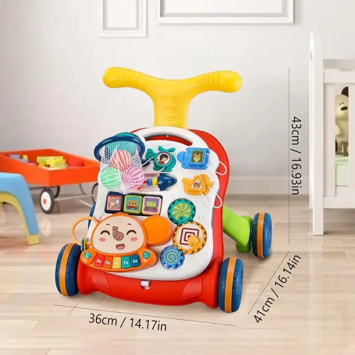 واکر کودک 3 در 1 کیکابو  مدل KIKKA BOO PLAY & GROW رنگ قرمز کد P/5993/RE