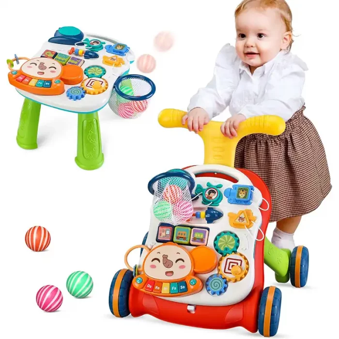 واکر کودک 3 در 1 کیکابو  مدل KIKKA BOO PLAY & GROW رنگ قرمز کد P/5993/RE