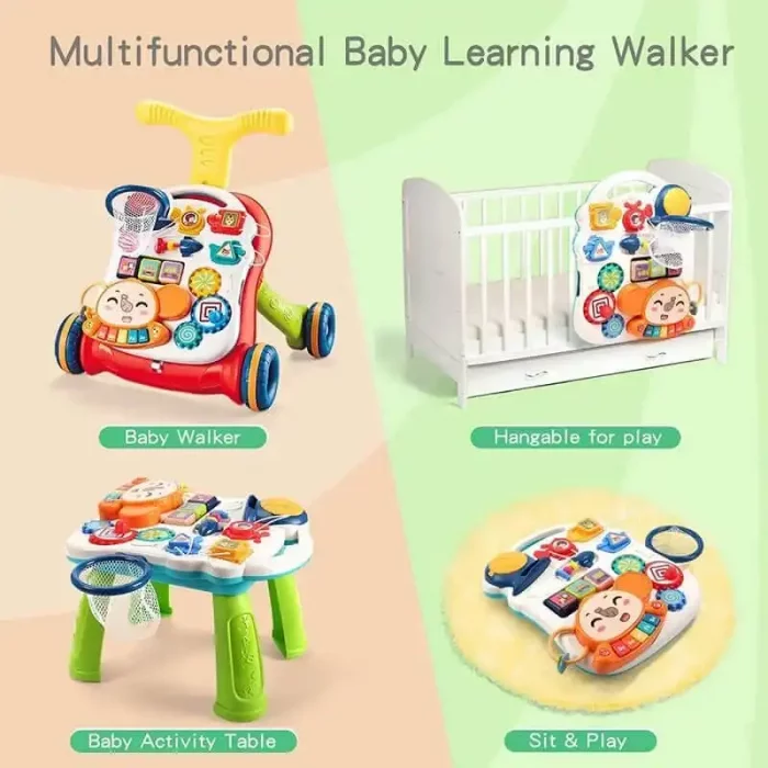 واکر کودک 3 در 1 کیکابو  مدل KIKKA BOO PLAY & GROW رنگ قرمز کد P/5993/RE