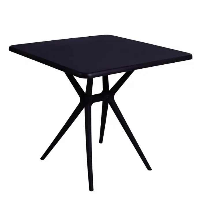 میز بزرگسال مربع  تیکا رنگ مشکی P/TF03/ME