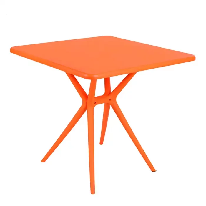 میز بزرگسال مربع  تیکا رنگ نارنجی P/TF03/NA