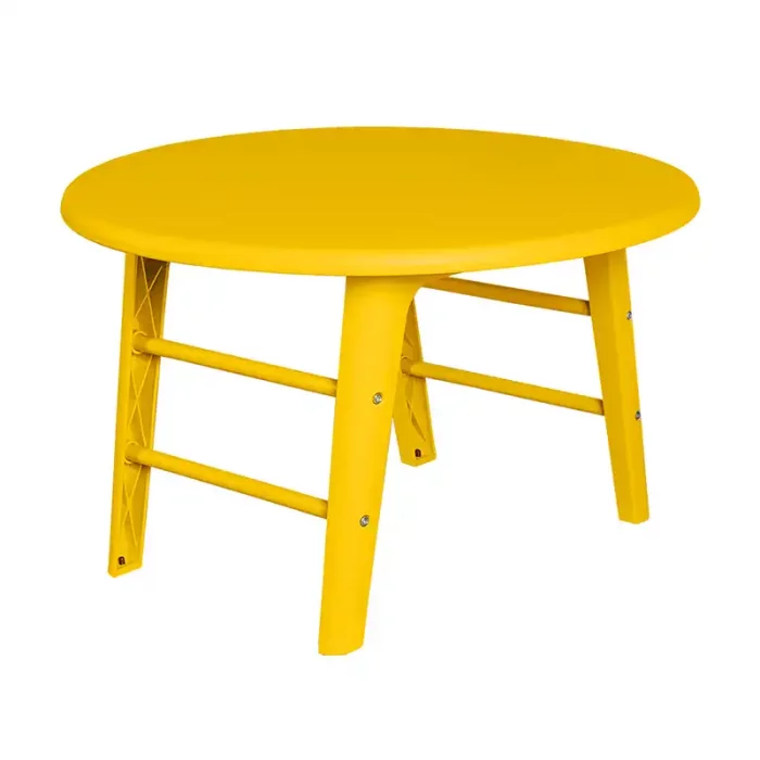 میز کودک دایره مینی تیکا رنگ زرد P/TF0207/100001
