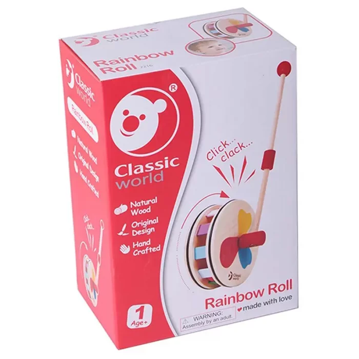 واکر غلتان رنگین کمان چرخی Classic World مدل 2216 Rainbow Roll