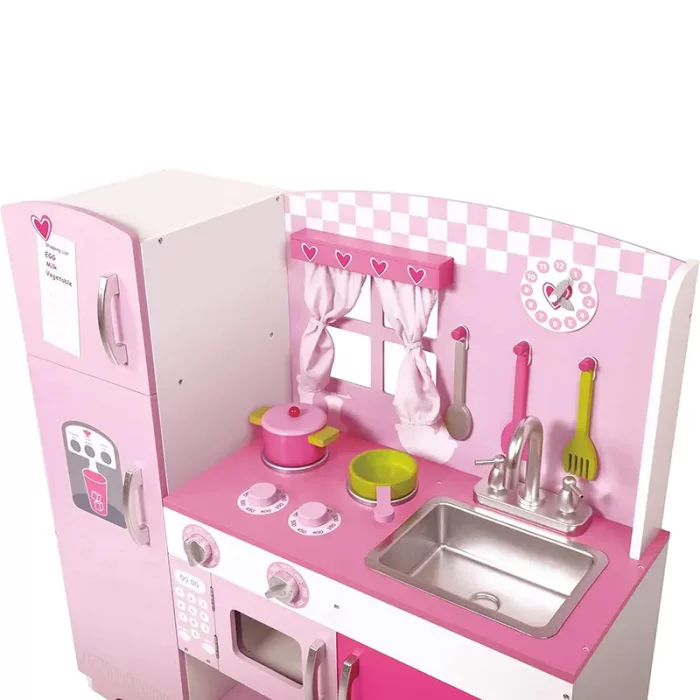 آشپزخانه چوبی Classic World مدل 4119 Pink Kitchen