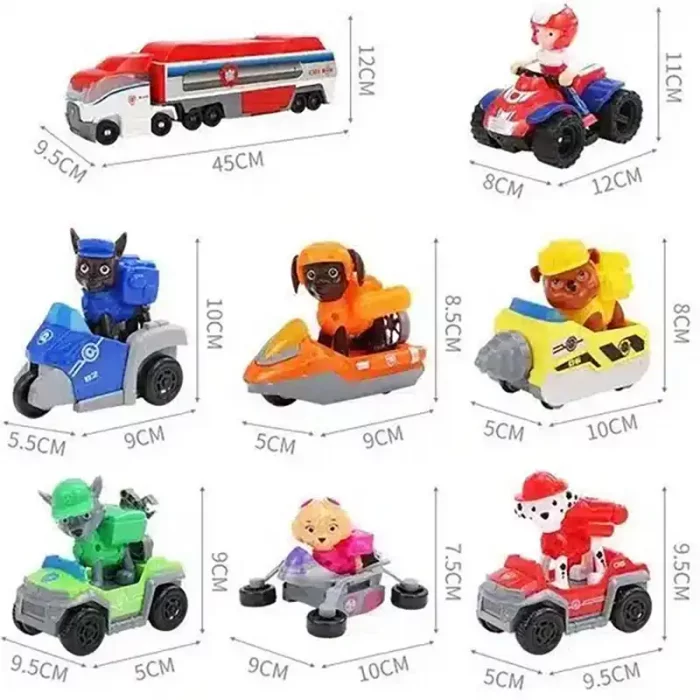 فیگور سگ های نگهبان پاوپاترول با اتوبوس Paw Patrol کد PH99