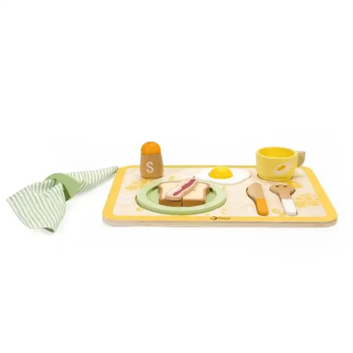 ست صبحانه خوری چوبی کلاسیک ورلد Vintage Breakfast Tray classic world کد 50575