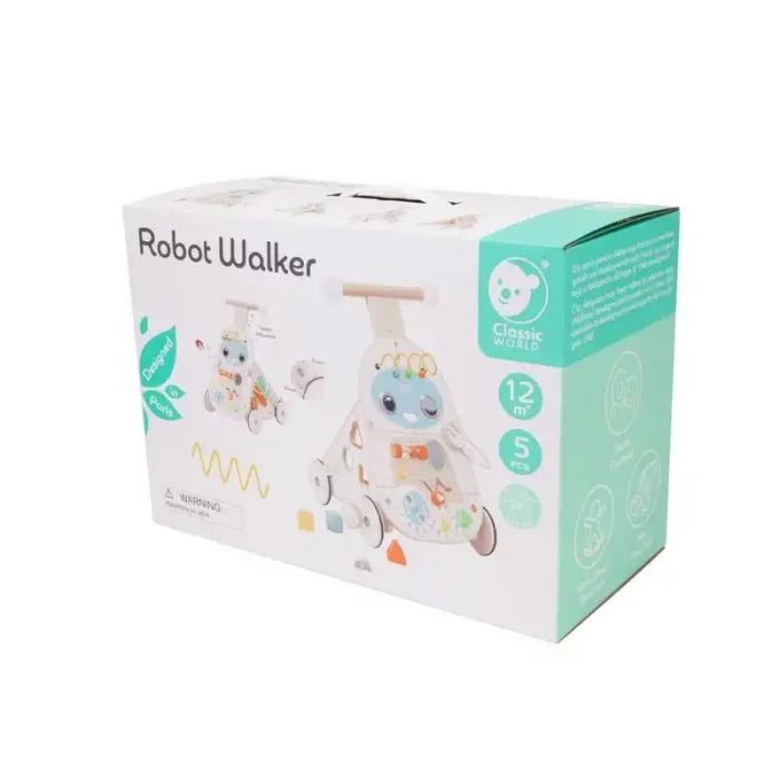 واکر کودک چوبی کلاسیک ورلد classic world Robot Walker مدل 10515