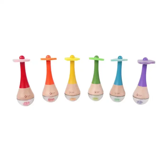 جغجغه چوبی رنگین کمانی کلاسیک ورلد Classic World Rainbow Maracas مدل 40527